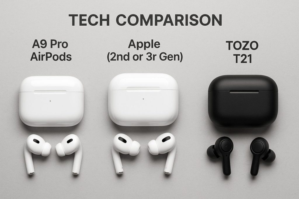 Comparison of A9 Pro Airpods with Competitors Comparison of A9 Pro Airpods with Competitors